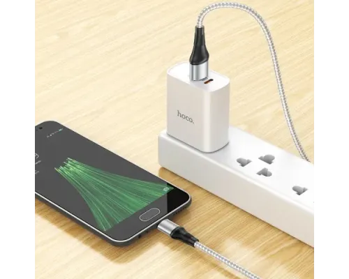 Кабель HOCO X50 Excellent charging data for Micro 2,4A/1m. Grey mag-6931474734228143967