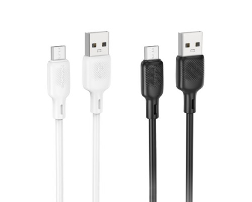 Кабель BOROFONE BX113 Lenny Silicone for Micro 2.4A/1m білий mag-6941991115424137620