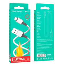 Кабель BOROFONE BX83 Famous silicone for Micro 2.4A/1m білий mag-6974443386394137645