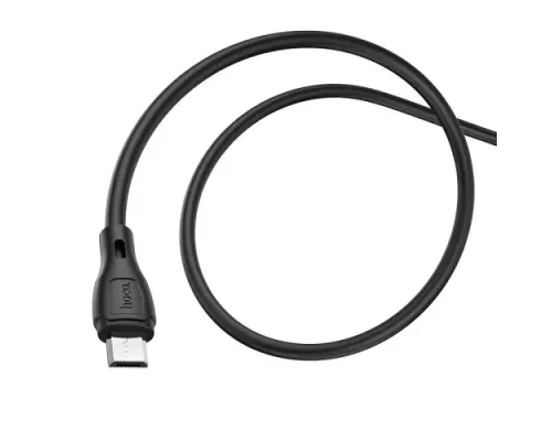 Кабель HOCO X61 Ultimate Silicone for Micro 2,4A/1m Black mag-6931474747822143978