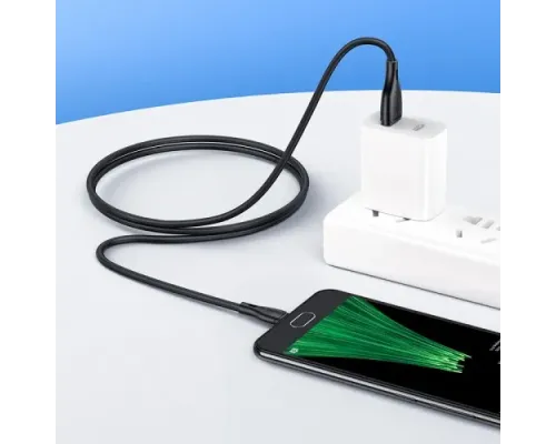 Кабель HOCO X61 Ultimate Silicone for Micro 2,4A/1m Black mag-6931474747822143978