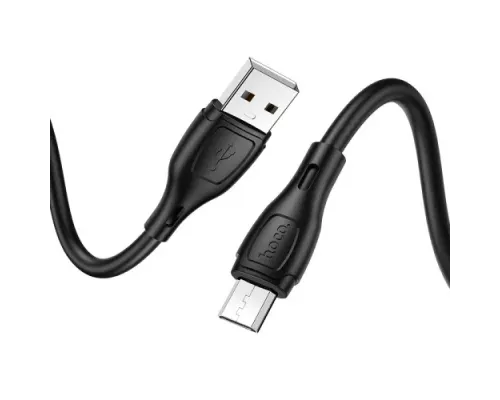 Кабель HOCO X61 Ultimate Silicone for Micro 2,4A/1m Black mag-6931474747822143978