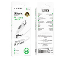 Кабель BOROFONE BX114 Structure Silicone for Type-C 3A/1m білий mag-6941991116896137631