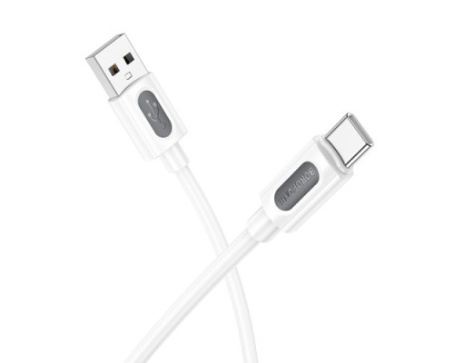 Кабель BOROFONE BX114 Structure Silicone for Type-C 3A/1m білий mag-6941991116896137631