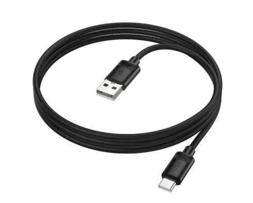 Кабель HOCO X122 Benefit silicone charging data cable Type-C 3A/1m. Black mag-6942007662222154147