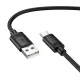 Кабель HOCO X122 Benefit silicone charging data cable Type-C 3A/1m. Black mag-6942007662222154147