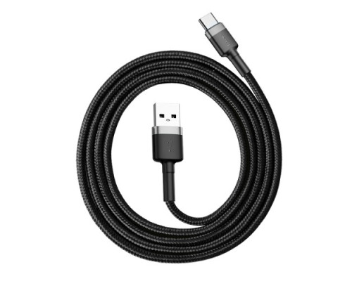 USB кабель Baseus Cafule for Type-C 3A/1m. Black-grey CATKLF-BG1 mag-6953156278202138558