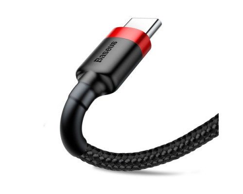USB кабель Baseus Cafule for Type-C 3A/1m. Black-red CATKLF-B91 mag-6953156278219130025