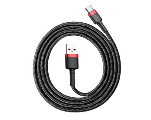 USB кабель Baseus Cafule for Type-C 3A/1m. Black-red CATKLF-B91 mag-6953156278219130025
