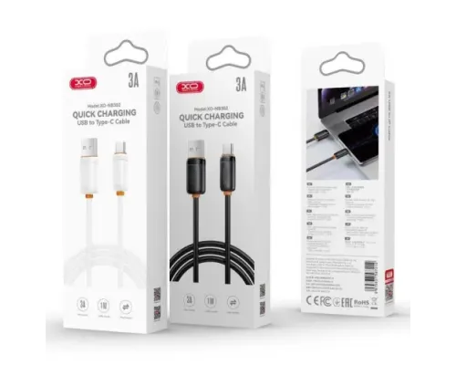 Кабель XO NB302 Shishishun Series Type-C 3A/1m Чорний mag-6975837587212147365