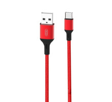 Кабель XO NB143 braided data cable Type-c 2m Червоний mag-6920680870851132424