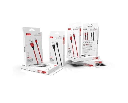 Кабель XO NB143 braided data cable Type-c 2m Червоний mag-6920680870851132424