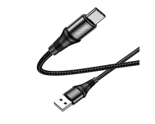 Кабель HOCO X50 Excellent charging data for Type-C 3A/1m. Black mag-6931474734235138107