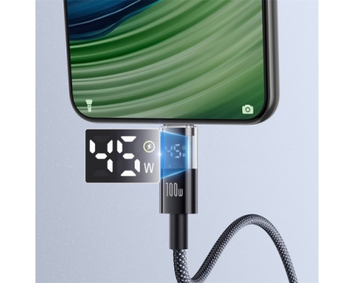USB кабель Baseus Display 2 Fast Charging Data Cable USB to Type-C 100W 1m Black P10382701121-00 mag-6932172682149135360