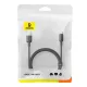 USB кабель Baseus Silky Series USB to Type-C 3A 2m Black P10377703113-03 mag-6932172692599152051