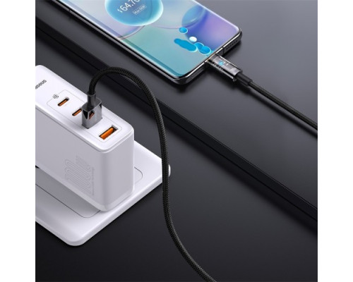 USB кабель Baseus Explorer Series Auto Power-Off USB to Type-C 100W 1m Black CATS000201 mag-693217260570455958