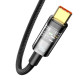 USB кабель Baseus Explorer Series Auto Power-Off USB to Type-C 100W 1m Black CATS000201 mag-693217260570455958