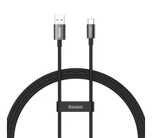 USB кабель Baseus Superior Series (SUPERVOOC) USB to Type-C 65W 1m Black CAYS000901 mag-6932172612917145680