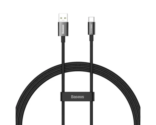USB кабель Baseus Superior Series (SUPERVOOC) USB to Type-C 65W 1m Black CAYS000901 mag-6932172612917145680