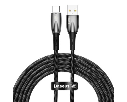 USB кабель Baseus Glimmer Series Fast Charging Data Cable USB to Type-C 100W 2m Black CADH000501 mag-6932172617998128883