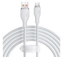 USB кабель Baseus Pudding Series Fast Charging Cable USB to Type-C 100W 2m White P10355703221-01 mag-693217263409455988