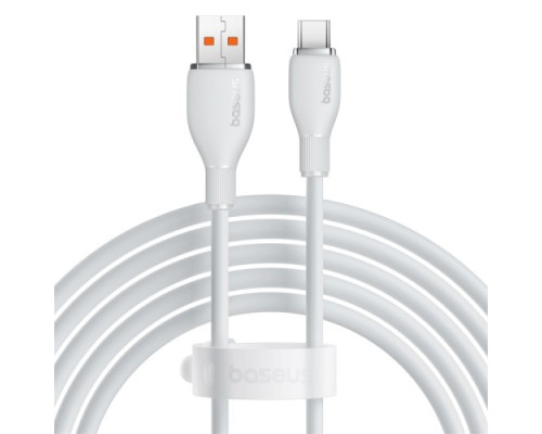 USB кабель Baseus Pudding Series Fast Charging Cable USB to Type-C 100W 2m White P10355703221-01 mag-693217263409455988