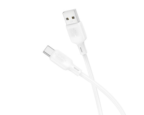 Кабель BOROFONE BX113 Lenny Silicone for Type-C 3A/1m білий mag-6941991115448139543