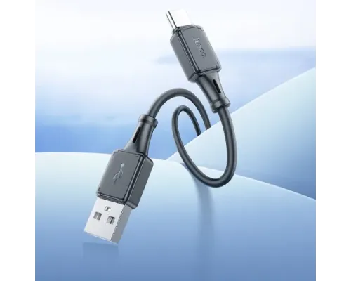 Кабель HOCO X101 Assistant silicone charging data cable Type-C 1m. Black mag-6942007604079154062