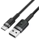 USB кабель ACEFAST C22-04 USB to Type-C aluminum alloy charging data cable 3A 1,2m Black mag-6974316285144153339
