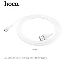 Кабель HOCO X61 Ultimate Silicone for Type-C 2,4A/1m White mag-6931474747853143980