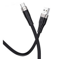 Кабель HOCO X53 Ange silicone charging data for Type-C 3A/1m. Black mag-6931474738097138108