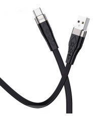 Кабель HOCO X53 Ange silicone charging data for Type-C 3A/1m. Black mag-6931474738097138108