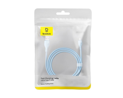 USB кабель Baseus Pudding Series Fast Charging Cable USB to Type-C 100W 2m Blue P10355703311-01 mag-693217263411755990