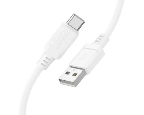 Кабель BOROFONE BX115 Lotto silicone for Type-C 3A/1m білий mag-6941991119675144203