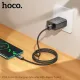 Кабель HOCO X112 Favor charging data cable with display Type-C 5A/1m black mag-6942007645560144062
