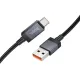 Кабель HOCO X118 Generous 5A charging data cable with display Type-C black mag-6942007655088146166