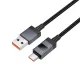 Кабель HOCO X118 Generous 5A charging data cable with display Type-C black mag-6942007655088146166