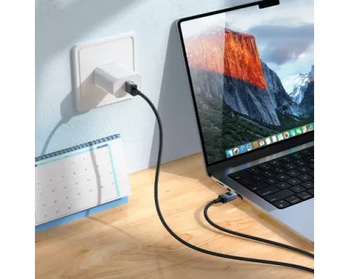 Кабель HOCO X118 Generous 5A charging data cable with display Type-C black mag-6942007655088146166