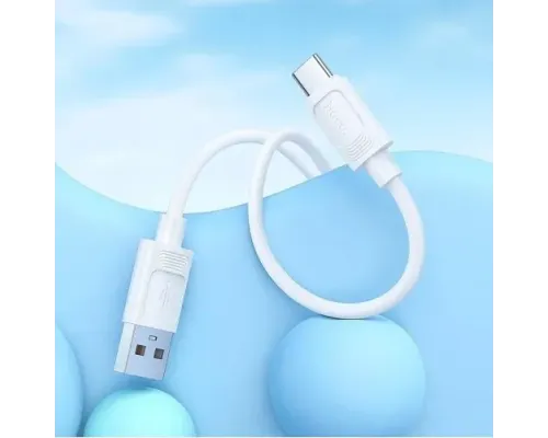 Кабель HOCO X122 Benefit silicone charging data cable Type-C 3A/1m. White mag-6942007662239153872