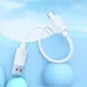 Кабель HOCO X122 Benefit silicone charging data cable Type-C 3A/1m. White mag-6942007662239153872