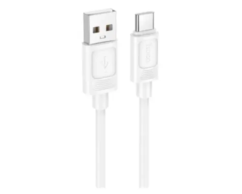 Кабель HOCO X122 Benefit silicone charging data cable Type-C 3A/1m. White mag-6942007662239153872