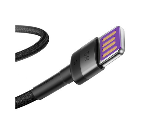 USB кабель Baseus Cafule HW Quick Charging for Type-C 40W/5A/1m. Gray Black CATKLF-PG1 mag-6953156293564132579
