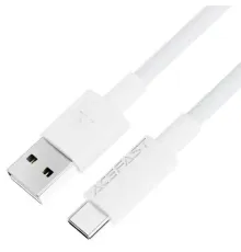 USB кабель ACEFAST C18-04 USB to Type-C braid charging data cable 3A 1,2m White mag-6974316284260153833