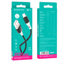 Кабель BOROFONE BX79 silicone charging for Type-C 3A/1m чорний mag-6974443384789138239
