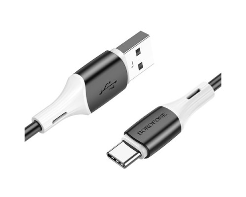 Кабель BOROFONE BX79 silicone charging for Type-C 3A/1m чорний mag-6974443384789138239