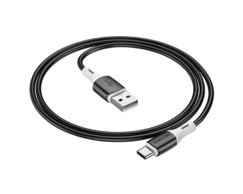Кабель BOROFONE BX79 silicone charging for Type-C 3A/1m чорний mag-6974443384789138239