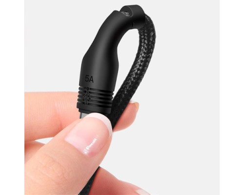 Кабель XO NB55 Huawei 5A Fast Charge USB Cable Type-c 1m Чорний mag-692068089975357308