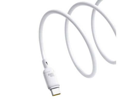 USB кабель Baseus Silky Series USB to Type-C 100W 1m White P10377703213-00 mag-6932172668884142583