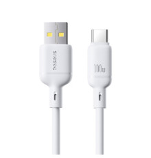 USB кабель Baseus Silky Series USB to Type-C 100W 1m White P10377703213-00 mag-6932172668884142583