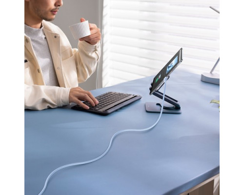 USB кабель Baseus Silky Series USB to Type-C 100W 1m Blue P10377703313-00 mag-6932172668914107254